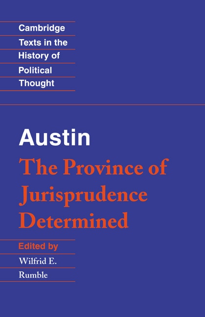 Austin: The Province Of Jurisprudence Determined by John Austin, Paperback | Indigo Chapters