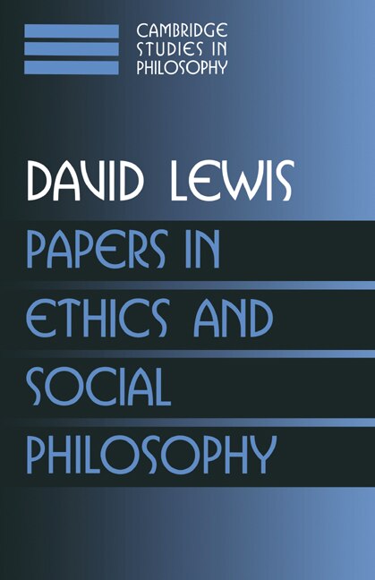 Papers in Ethics and Social Philosophy: Volume 3 by David Lewis, Hardcover | Indigo Chapters