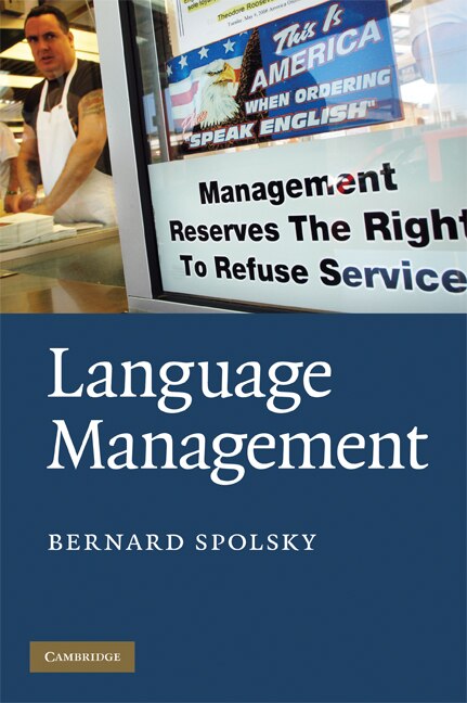 Language Management by Bernard Spolsky Paperback | Indigo Chapters