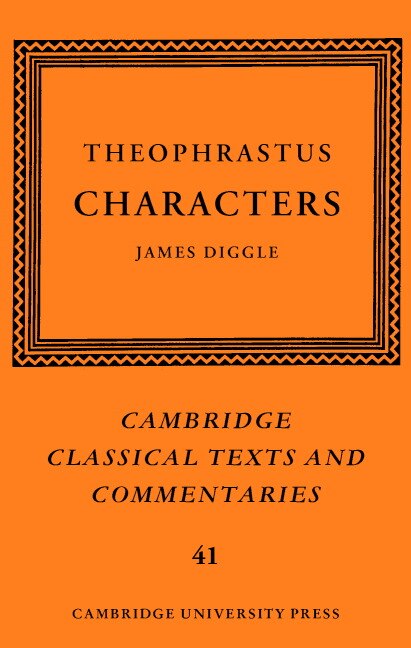 Theophrastus: Characters by Theophrastus Theophrastus, Hardcover | Indigo Chapters