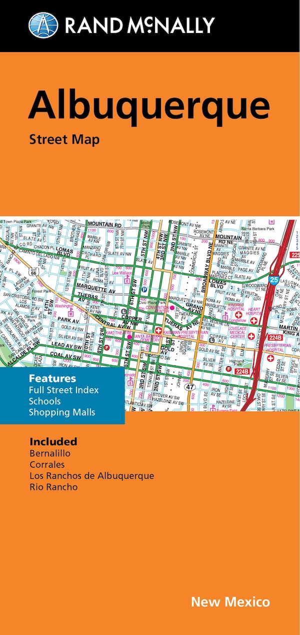 Rand McNally Folded Map: Albuquerque Street Map, Paperback | Indigo Chapters