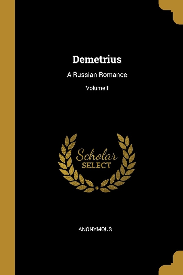 Demetrius by Anonymous Anonymous, Paperback | Indigo Chapters