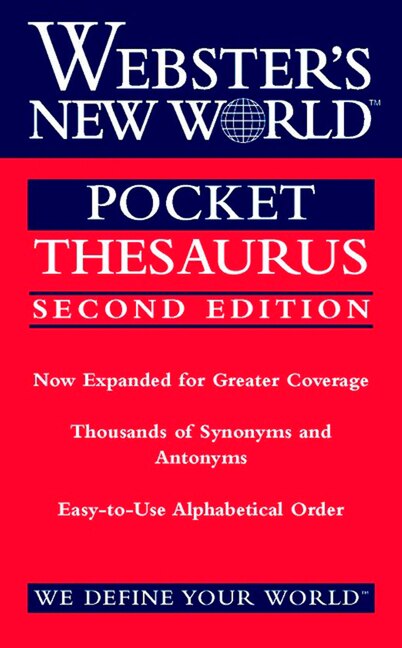 Webster's New World Pocket Thesaurus Second Edition by Charlton Laird, Paperback | Indigo Chapters