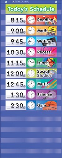 Daily Schedule Pocket Chart by Scholastic, Book & Toy | Indigo Chapters