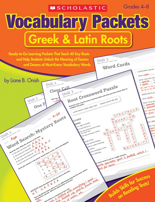 Vocabulary Packets: Greek & Latin Roots by Liane Onish, Paperback | Indigo Chapters