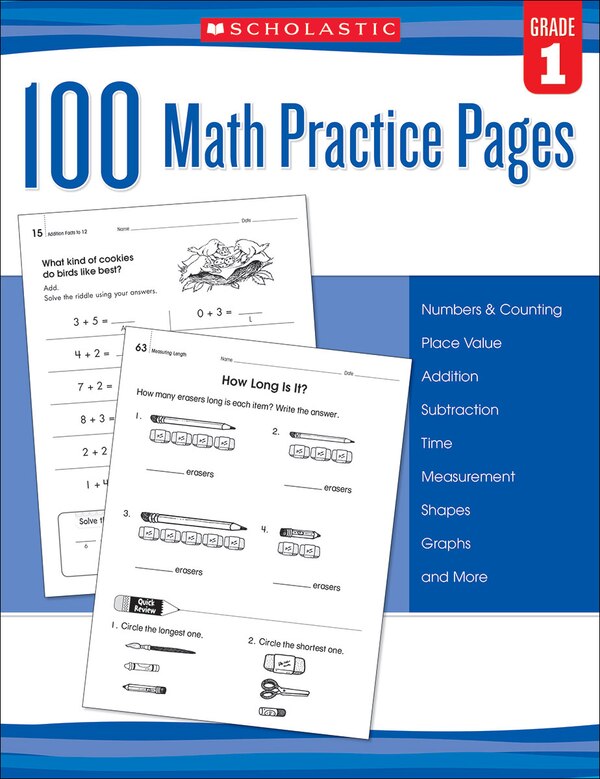 100 Math Practice Pages: Grade 1 by Scholastic, Paperback | Indigo Chapters