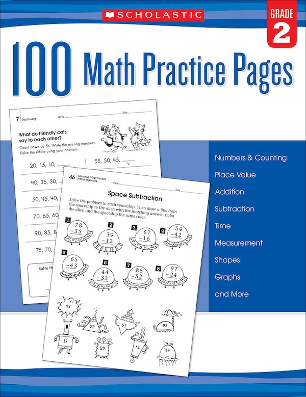 100 Math Practice Pages: Grade 2 by Scholastic, Paperback | Indigo Chapters