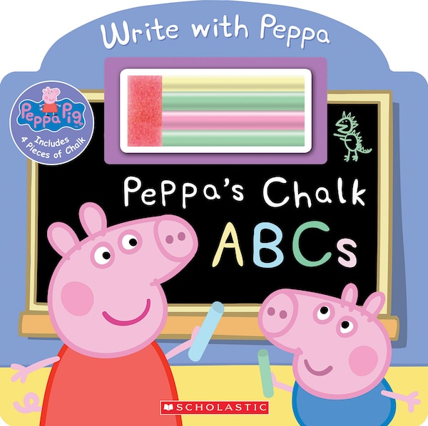 Peppa's Chalk ABCs (Peppa Pig) by Scholastic, Board Book | Indigo Chapters