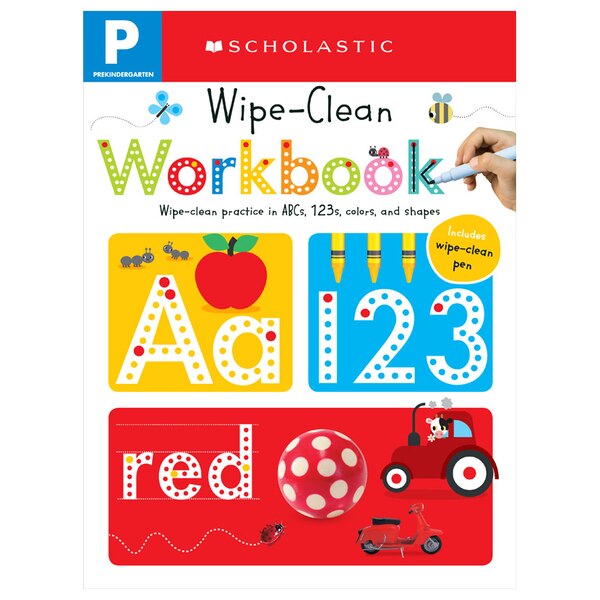 Pre-K Wipe-Clean Workbook: Scholastic Early Learners (Wipe-Clean), Board Book | Indigo Chapters