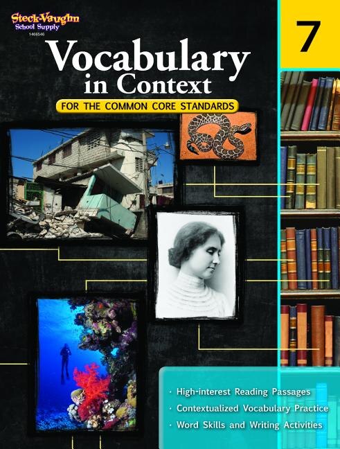 Vocabulary in Context for the Common Core Standards Reproducible Grade 7 by Houghton Mifflin Harcourt, Paperback | Indigo Chapters