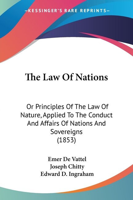 The Law Of Nations by Emer De Vattel, Paperback | Indigo Chapters