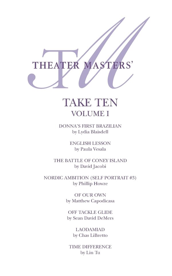 Theater Masters' Take Ten Vol. 1 by Lydia Blaisdell, Paperback | Indigo Chapters