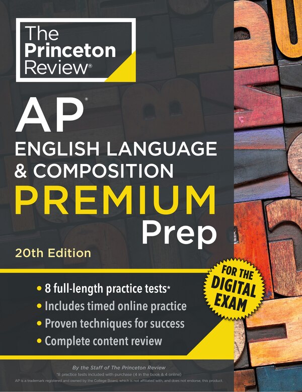 Princeton Review AP English Language & Composition Premium Prep 20th Edition by The Princeton The Princeton Review, Paperback | Indigo Chapters