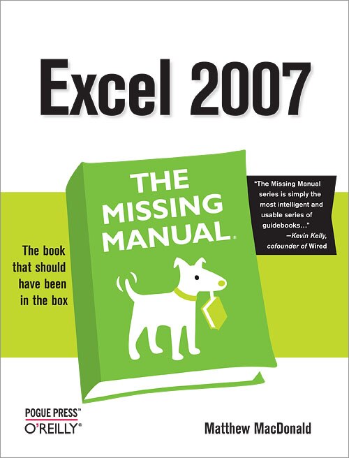 Excel 2007: The Missing Manual by Matthew Macdonald, Paperback | Indigo Chapters