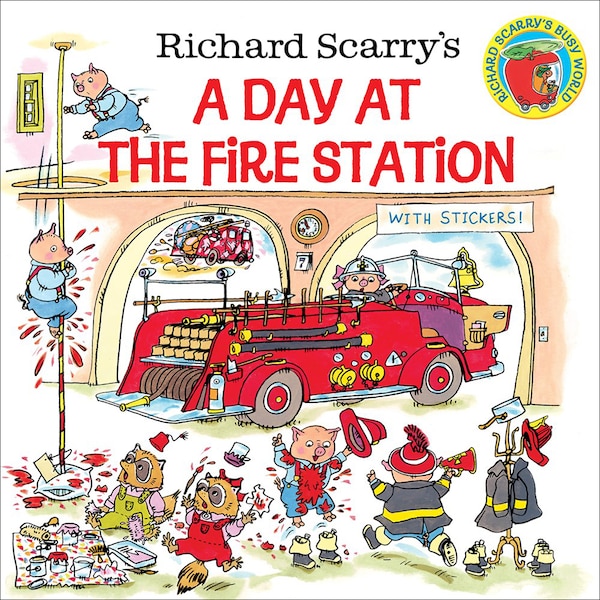 Richard Scarry's a Day at the Fire Station, Reinforced Library Binding | Indigo Chapters
