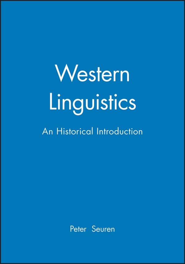 Western Linguistics by Peter A. M. Seuren, Paperback | Indigo Chapters