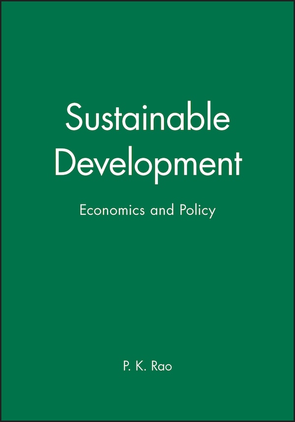 Sustainable Development by P. K. Rao, Paperback | Indigo Chapters