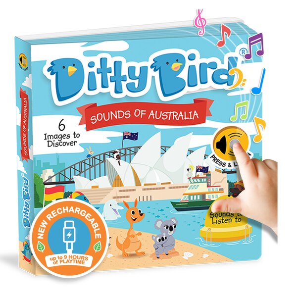 Ditty Bird | Sounds of Australia | Interactive Sound Book for toddlers 1- 3 | Koala Kangaroo gift for 1 year old, Picture Books | Indigo Chapters
