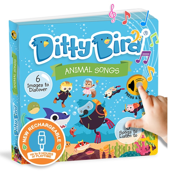 Ditty Bird | Animal Songs Interactive Sound Book for toddlers 1- 3 | Musical books for 1 year old | Baby shark, Picture Books | Indigo Chapters
