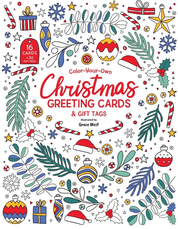 Color-Your-Own Christmas Greeting Cards by Grace West, Paperback | Indigo Chapters