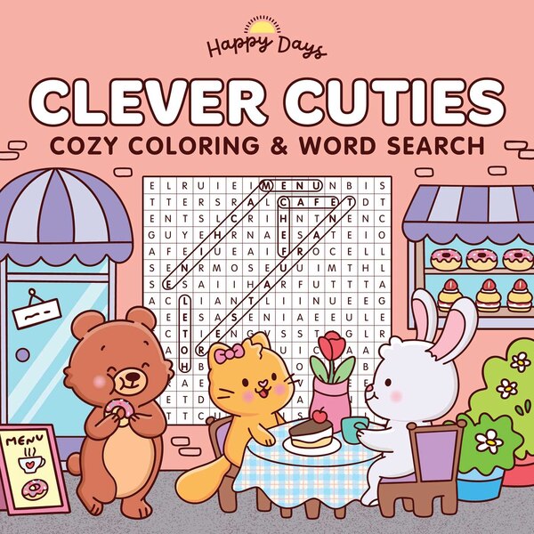 Clever Cuties: Cozy Coloring & Word Search Book by Elena Aiello, Paperback | Indigo Chapters