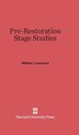 Pre-Restoration Stage Studies by William J. Lawrence, Hardcover | Indigo Chapters