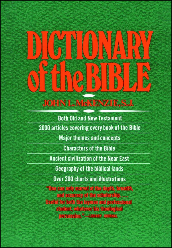 The Dictionary Of The Bible by John L. McKenzie, Paperback | Indigo Chapters