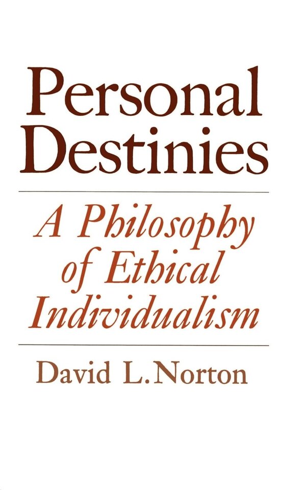 Personal Destinies by David L. Norton, Paperback | Indigo Chapters