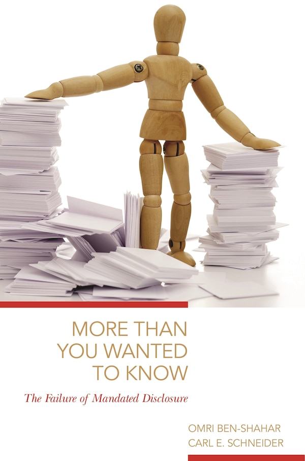 More Than You Wanted to Know by Omri Ben-shahar, Hardcover | Indigo Chapters