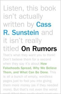 On Rumors by Cass R. Sunstein, Paperback | Indigo Chapters