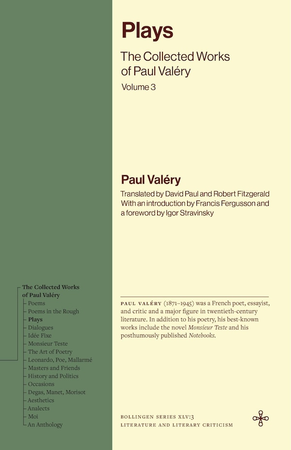 Plays by Paul Valéry, Paperback | Indigo Chapters