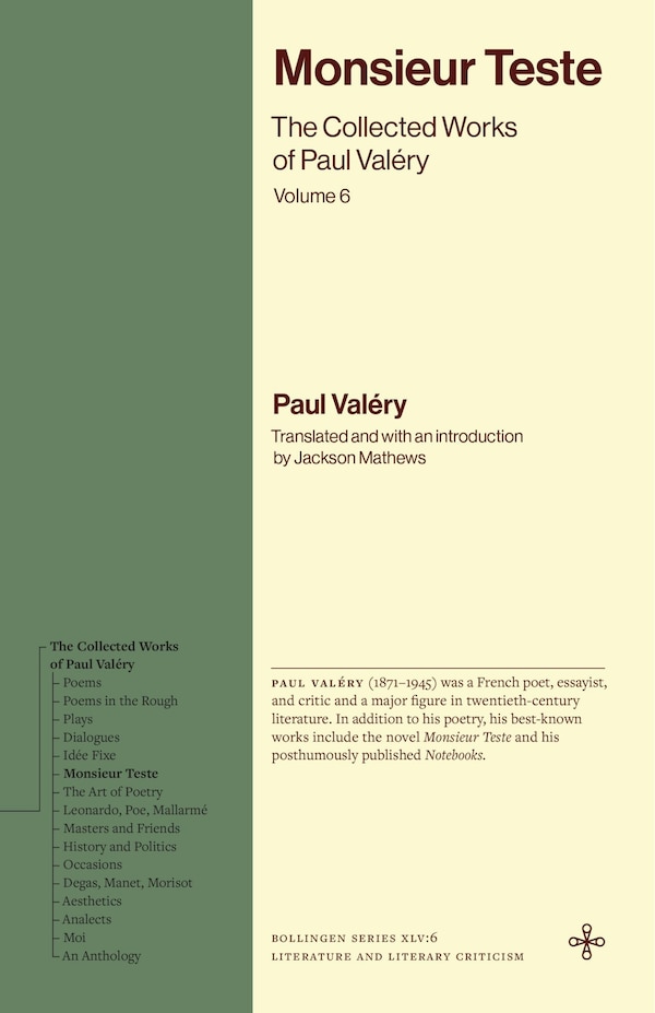 Monsieur Teste by Paul Valéry, Paperback | Indigo Chapters