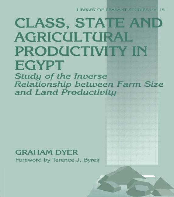Class State and Agricultural Productivity in Egypt by Graham Dyer, Paperback | Indigo Chapters