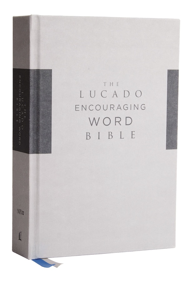 Niv Lucado Encouraging Word Bible Cloth Over Board Gray Comfort Print by Thomas Thomas Nelson, Hardcover | Indigo Chapters