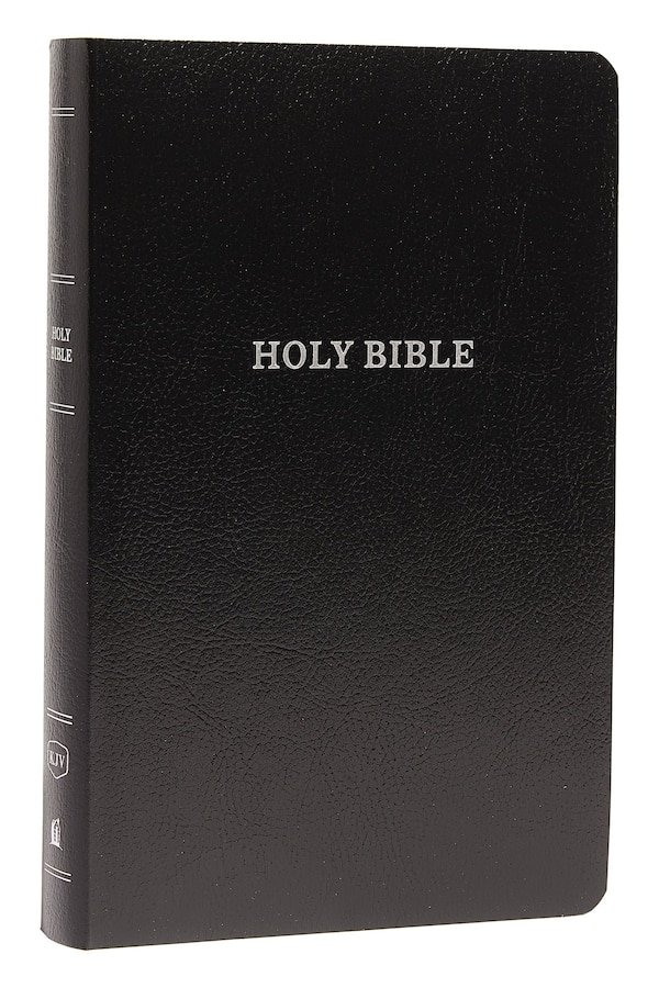 KJV Holy Bible: Gift and Award Black Leather-Look Red Letter Comfort Print: King James Version by Thomas Thomas Nelson, Imitation Leather