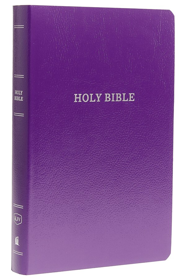 KJV Holy Bible: Gift and Award Purple Leather-Look Red Letter Comfort Print: King James Version by Thomas Thomas Nelson, Imitation Leather