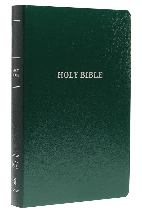 KJV Holy Bible: Gift and Award Green Leather-Look Red Letter Comfort Print: King James Version by Thomas Thomas Nelson, Imitation Leather
