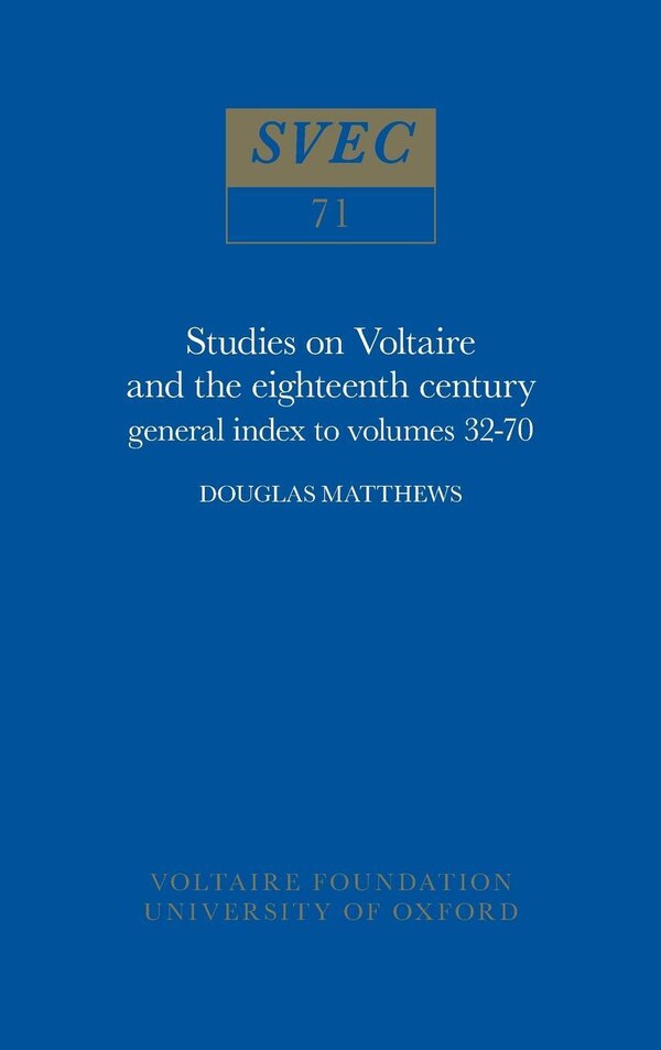 General Index To Volumes XXXI-LXX by Douglas Matthews, Paperback | Indigo Chapters