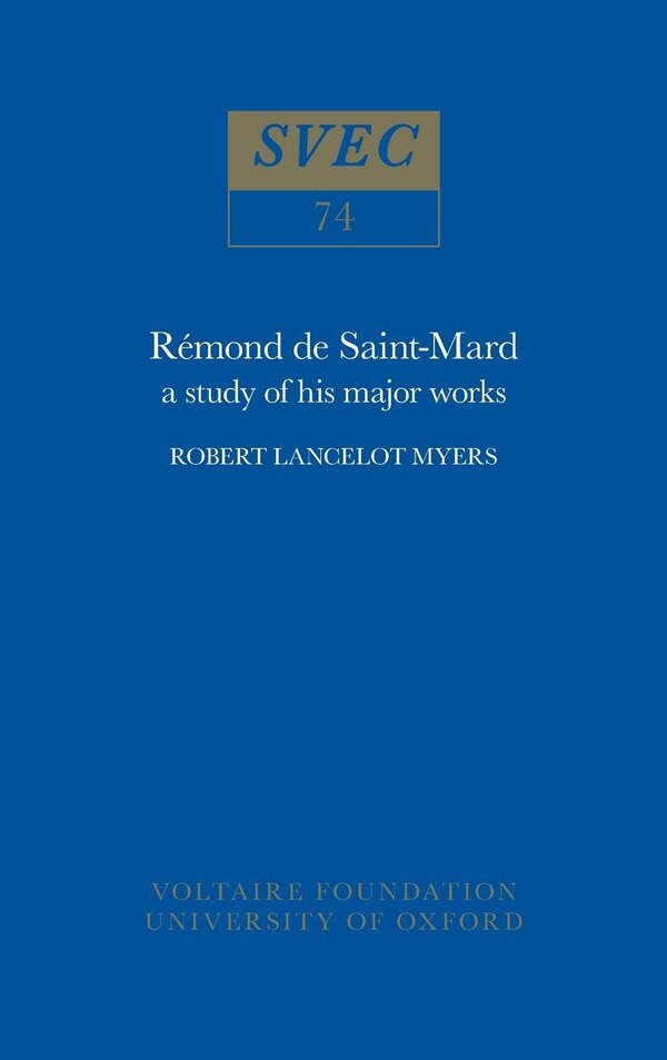 Rémond de Saint-Mard by Robert Lancelot Myers, Paperback | Indigo Chapters