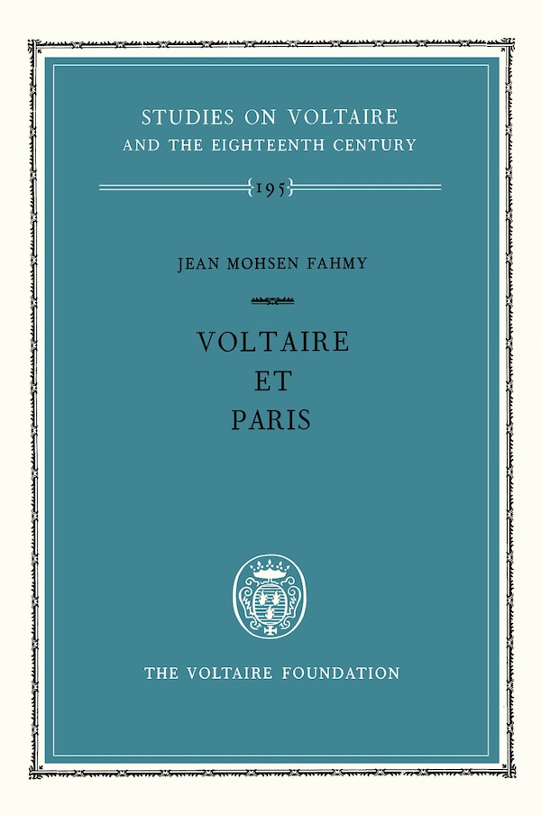 Voltaire et Paris by J.M. Fahmy, Hardcover | Indigo Chapters