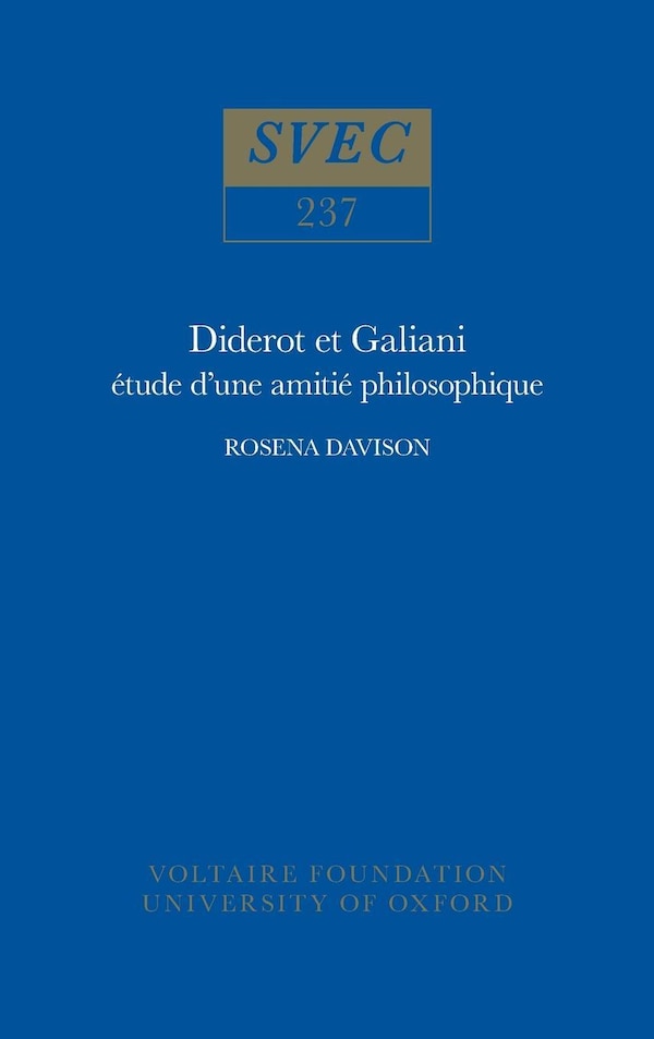 Diderot et Galiani by Rosena Davison, Hardcover | Indigo Chapters