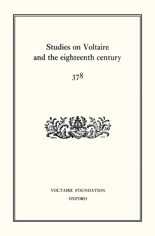 Studies on Voltaire and the eighteenth century 378 by Anthony Strugnell, Hardcover | Indigo Chapters