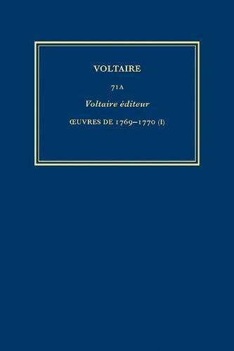 Œuvres complètes de Voltaire (Complete Works of Voltaire) 71A by Voltaire Voltaire, Hardcover | Indigo Chapters