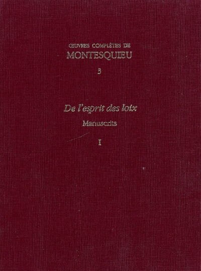 De L'esprit Des Loix by Catherine Volpilhac-Auger, Hardcover | Indigo Chapters