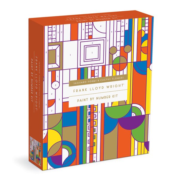 Frank Lloyd Wright Saguaro Cactus and Forms Paint By Number Kit by Galison, Paperback | Indigo Chapters