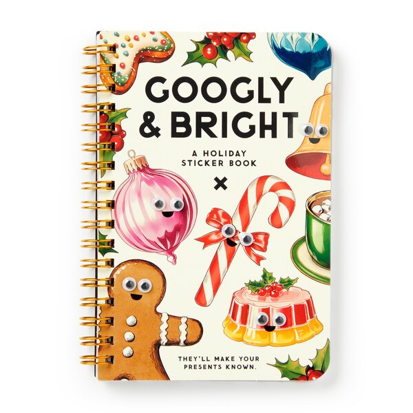 Googly & Bright Holiday Sticker Book by Brass Monkey, Hardcover | Indigo Chapters
