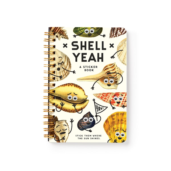 Shell Yeah Sticker Book by Brass Monkey, Spiral Bound | Indigo Chapters