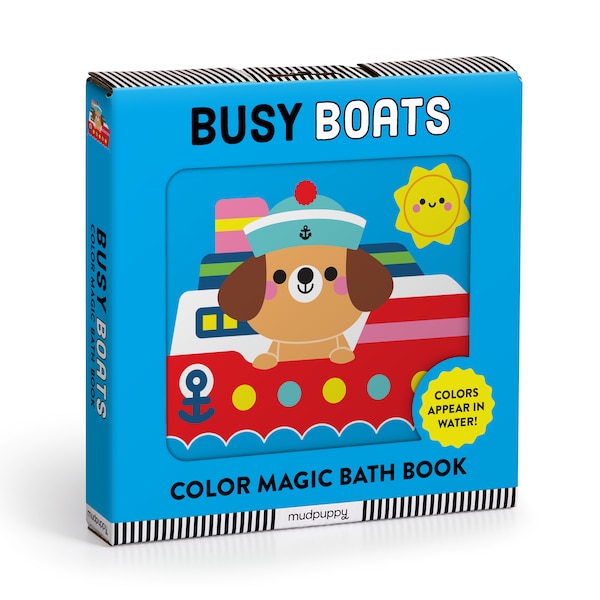 Busy Boats Color Magic Bath Book by Mudpuppy, Cloth/Bath Book | Indigo Chapters