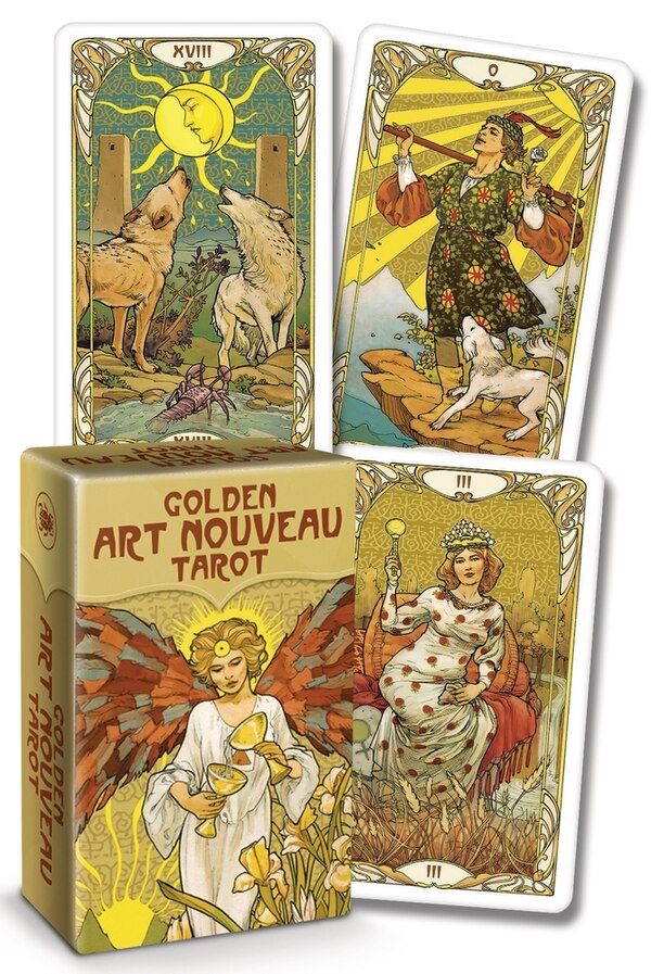 Golden Art Nouveau Tarot Mini by Giulia Francesca Massaglia, Paperback | Indigo Chapters