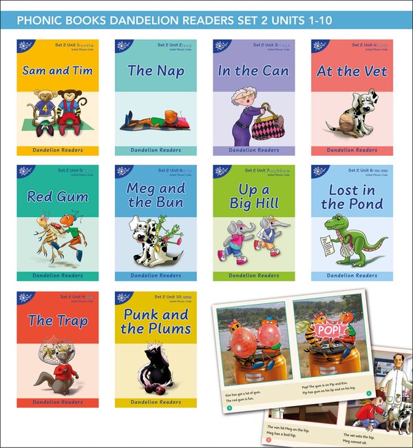 Phonic Books Dandelion Readers Set 2 Units 1-10 Sam and Tim (Alphabet Code Blending 4 and 5 Sound Words), Paperback | Indigo Chapters